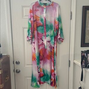 Natori Vibrant Floral Maxi Dress